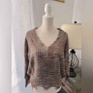 NWOT Pink Lily v-neck sweater